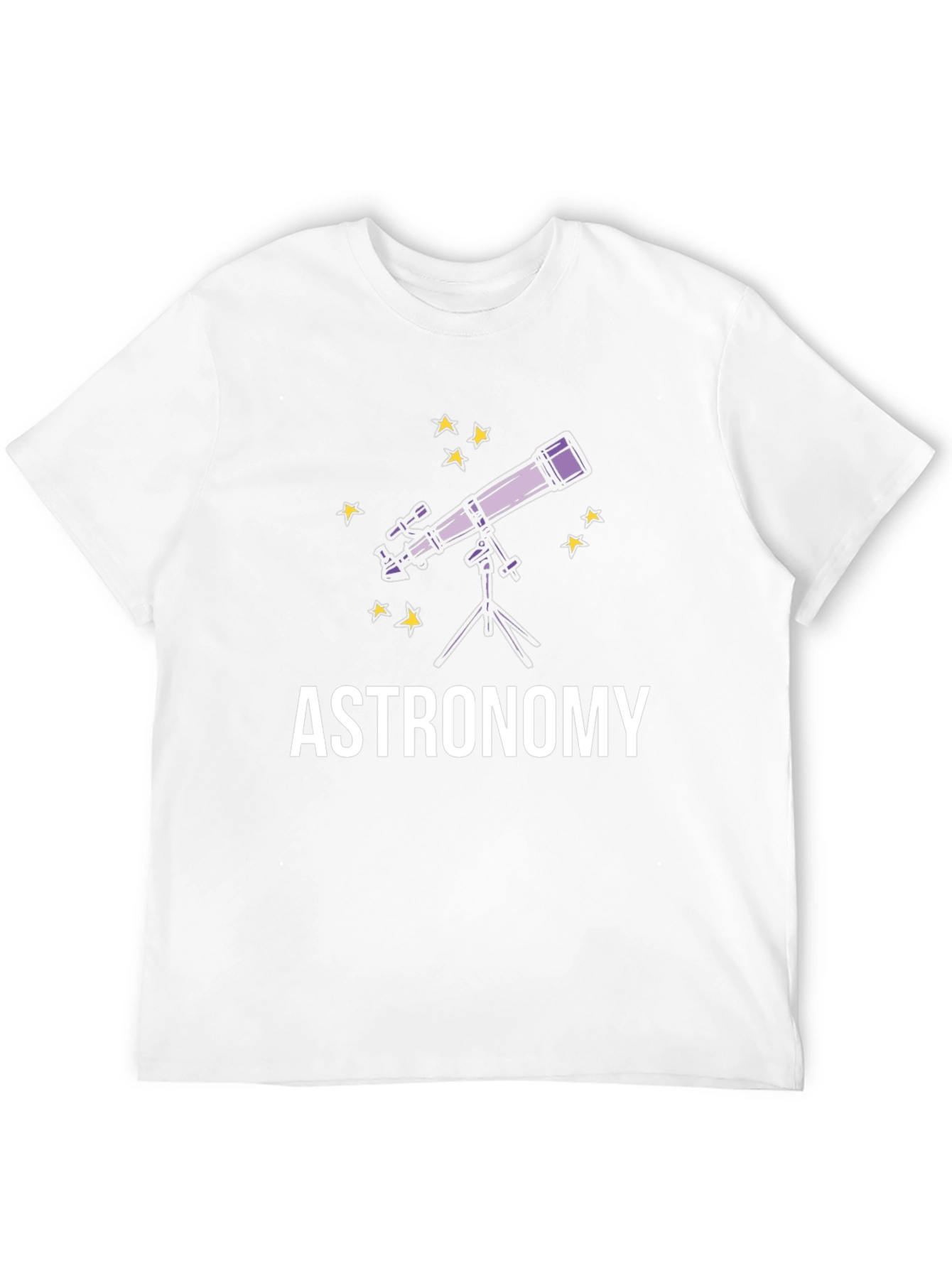 Black Astronomy Graphic Tee - Stargazing Black T-Shirt view 12