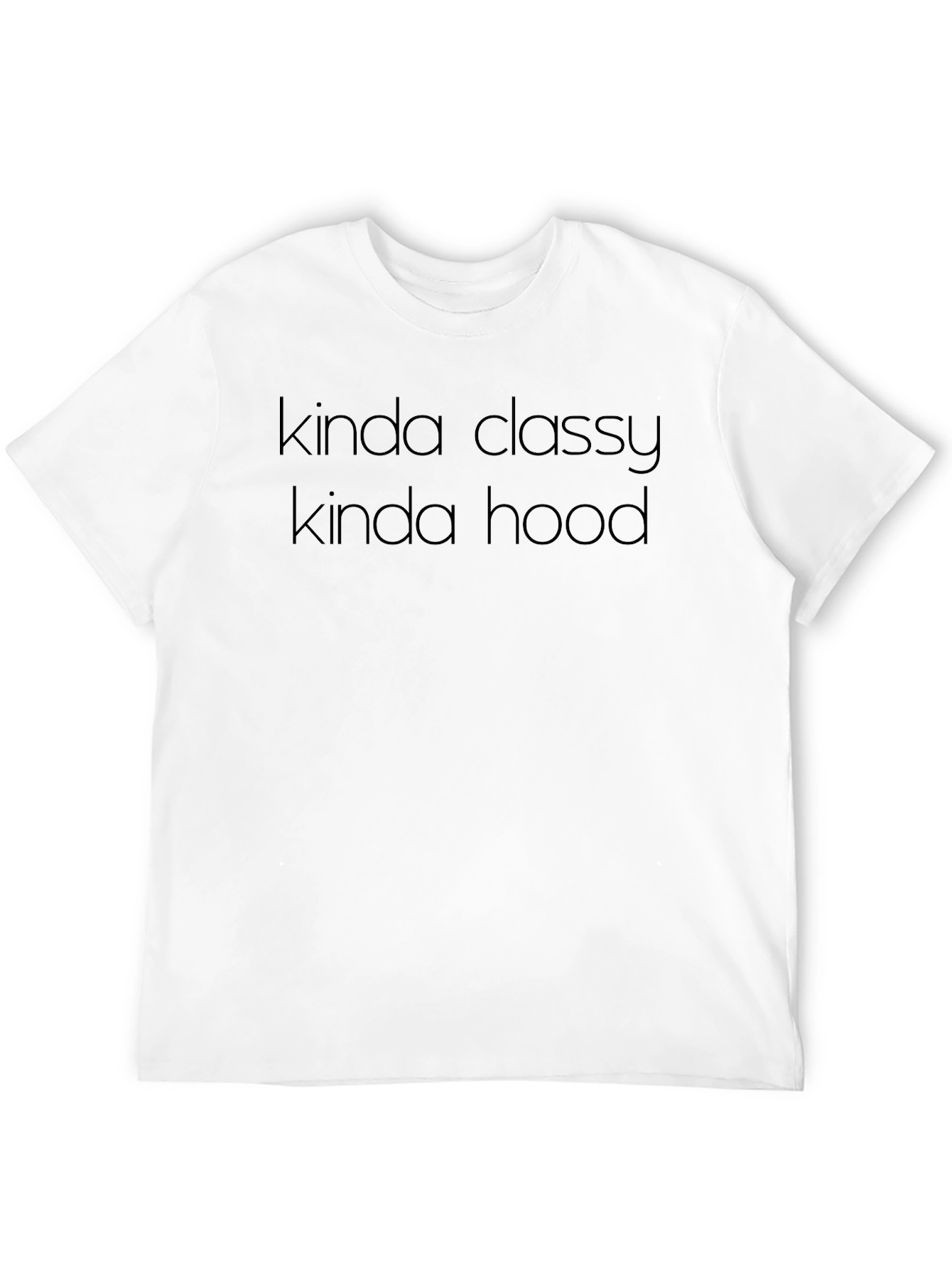 Black Kinda Classy Kinda Hood Graphic T-Shirt view 12