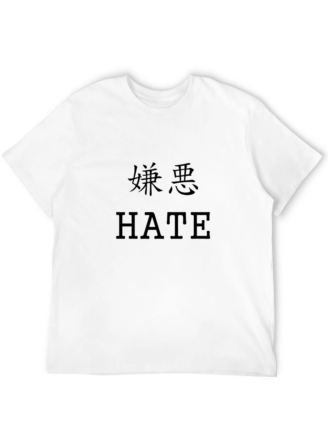 Black Black 'Hate' Graphic Tee view 12