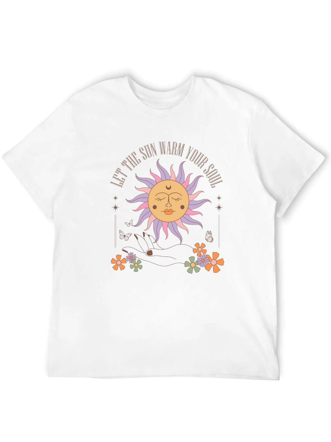 Black Boho Sun Graphic Tee - "Warm Your Soul" view 12