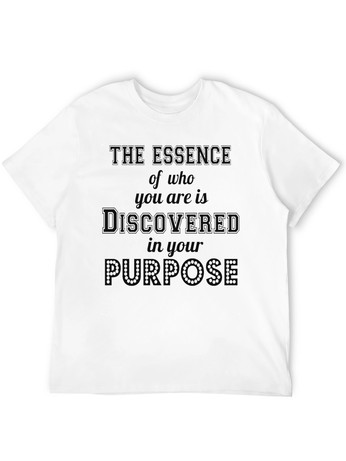 Black Essence of Purpose Graphic T-Shirt view 12