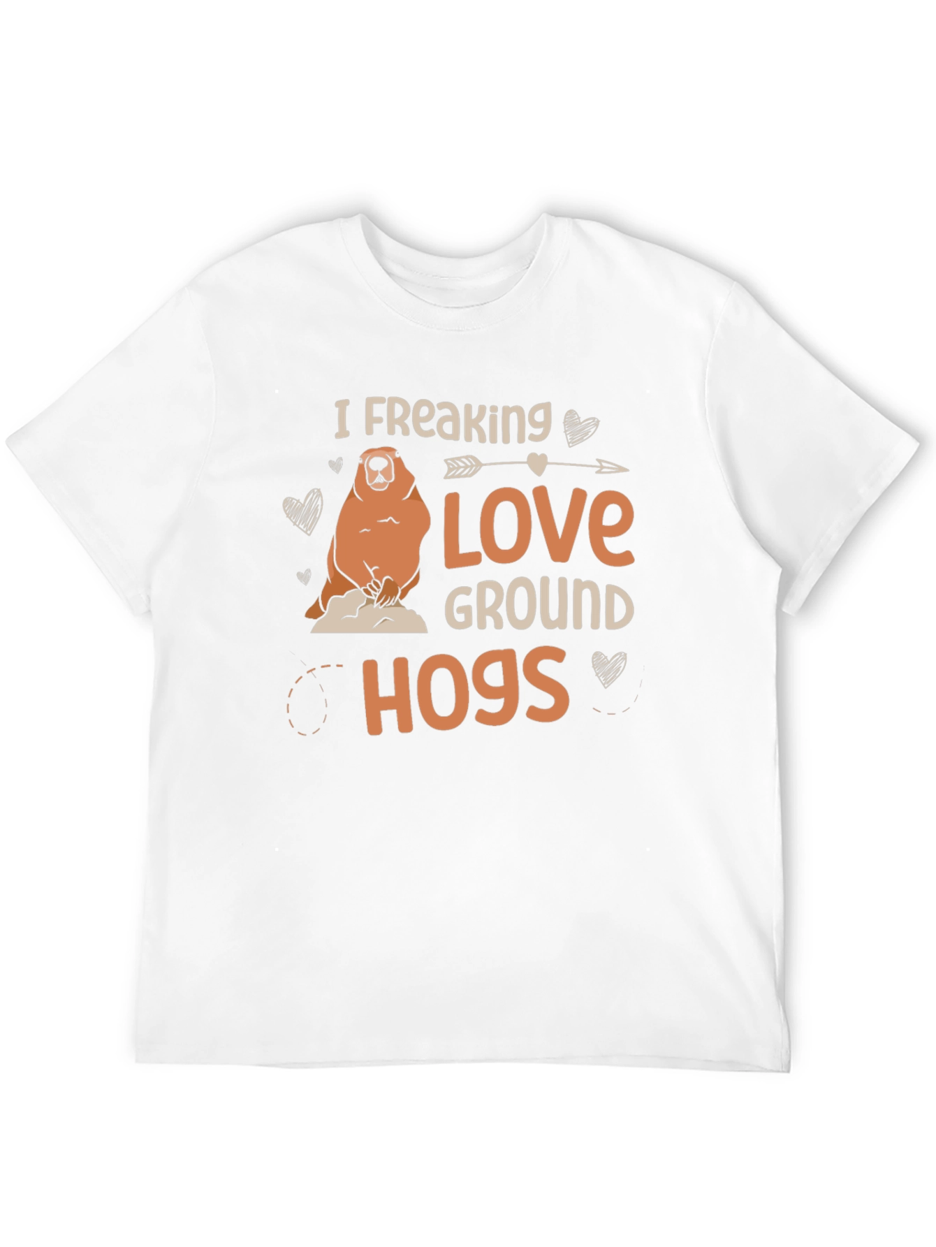Black I Freaking Love Groundhogs Black T-Shirt view 12