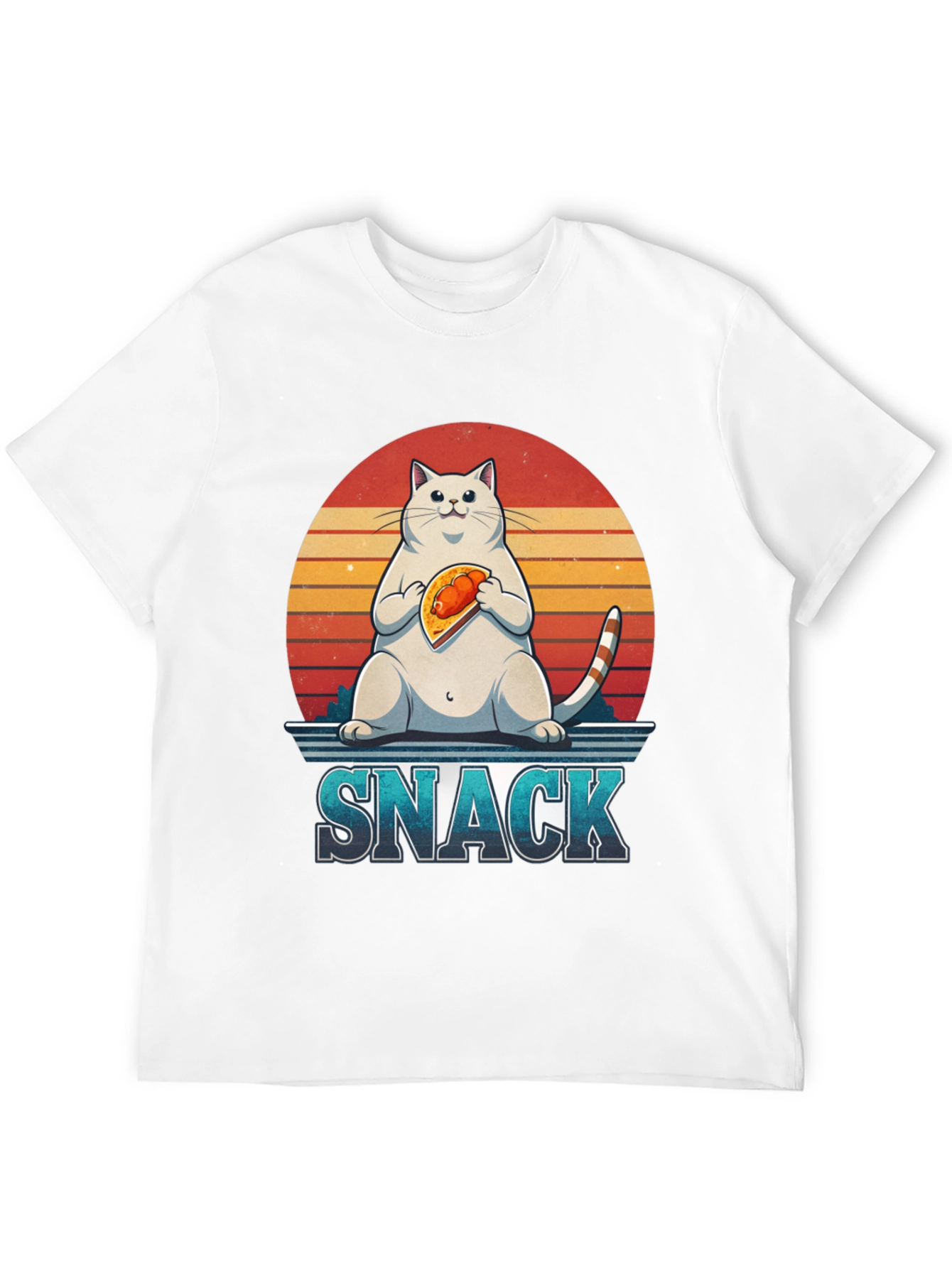 Black Cat Snack Graphic T-Shirt view 12