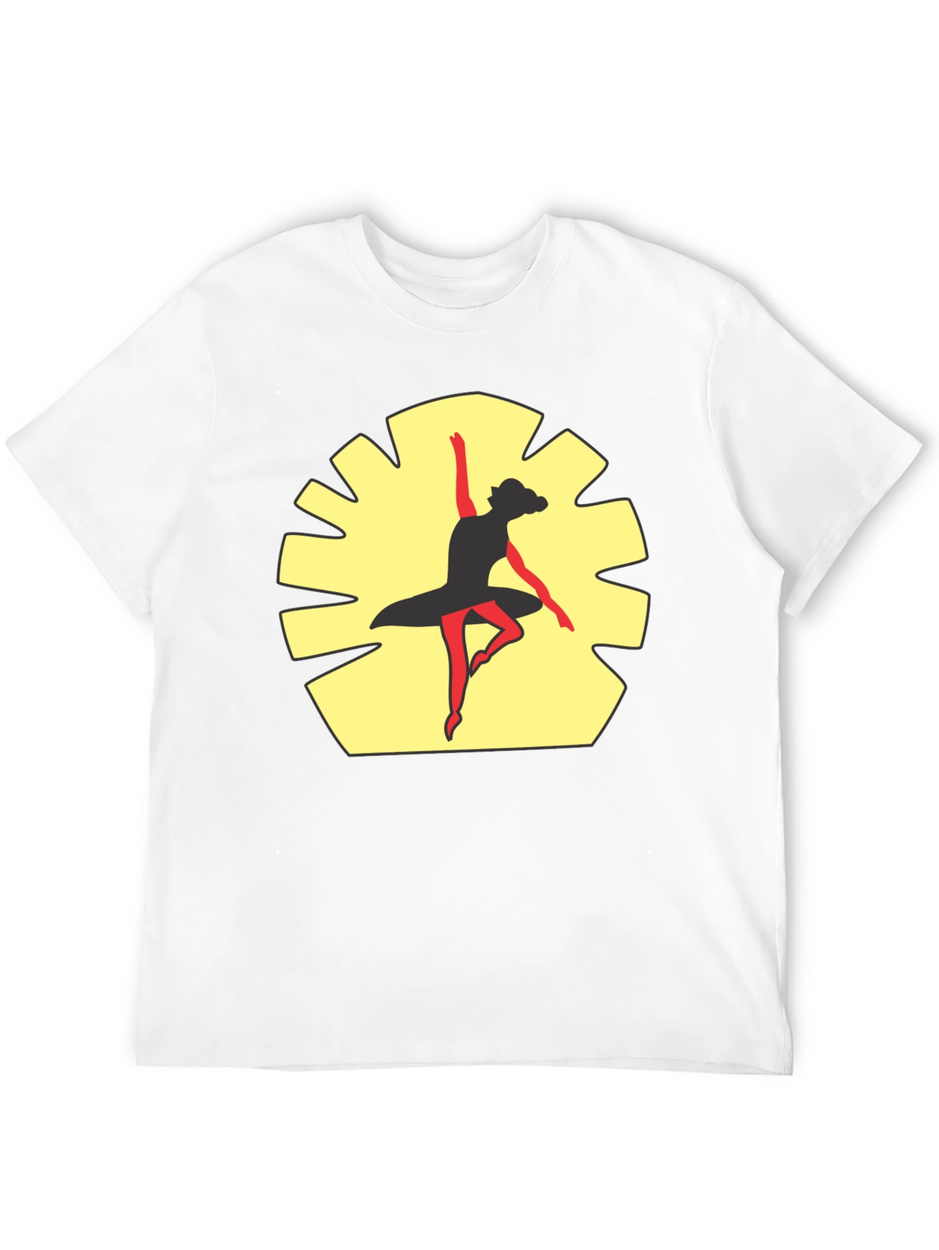 Black Ballerina Dance Graphic Tee - Stylish Comfort view 12