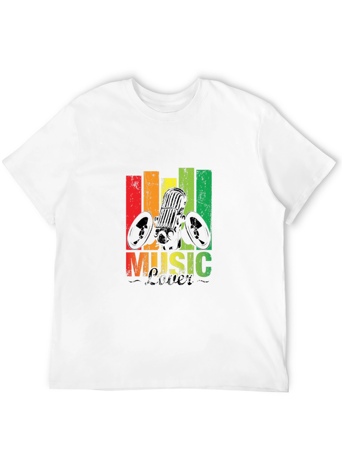 Black Rasta Music Lover T-Shirt view 12