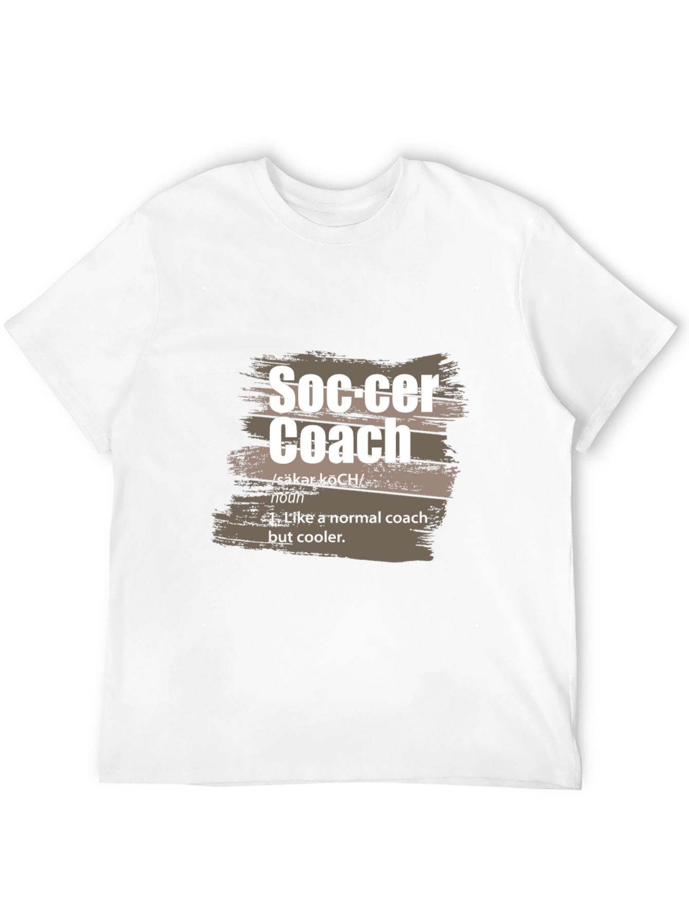 Black Soccer Coach Definition T-Shirt view 12