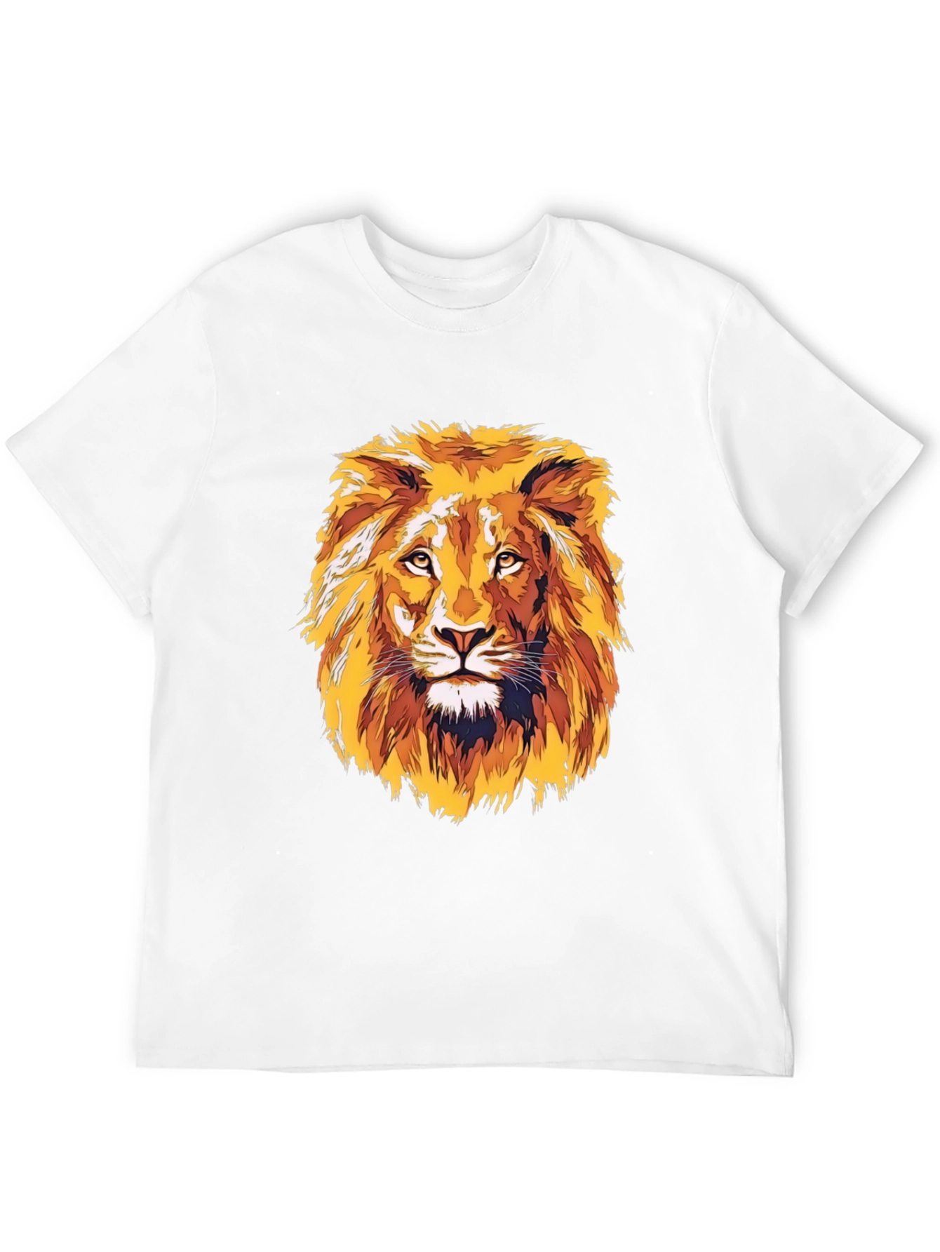 Black Lion Graphic T-Shirt - Bold Artistic Print view 12