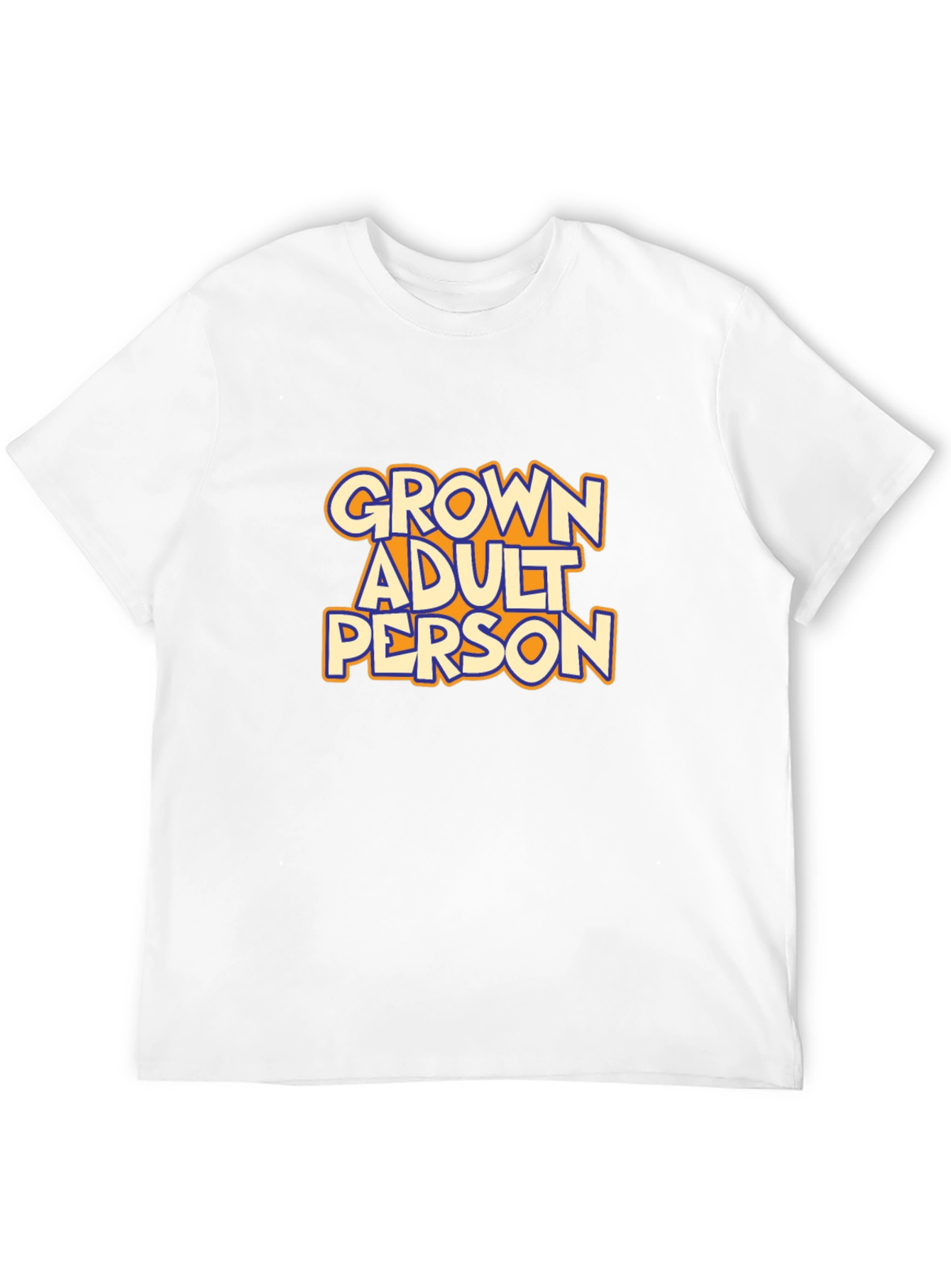 Black Grown Adult Person Graphic T-Shirt view 12