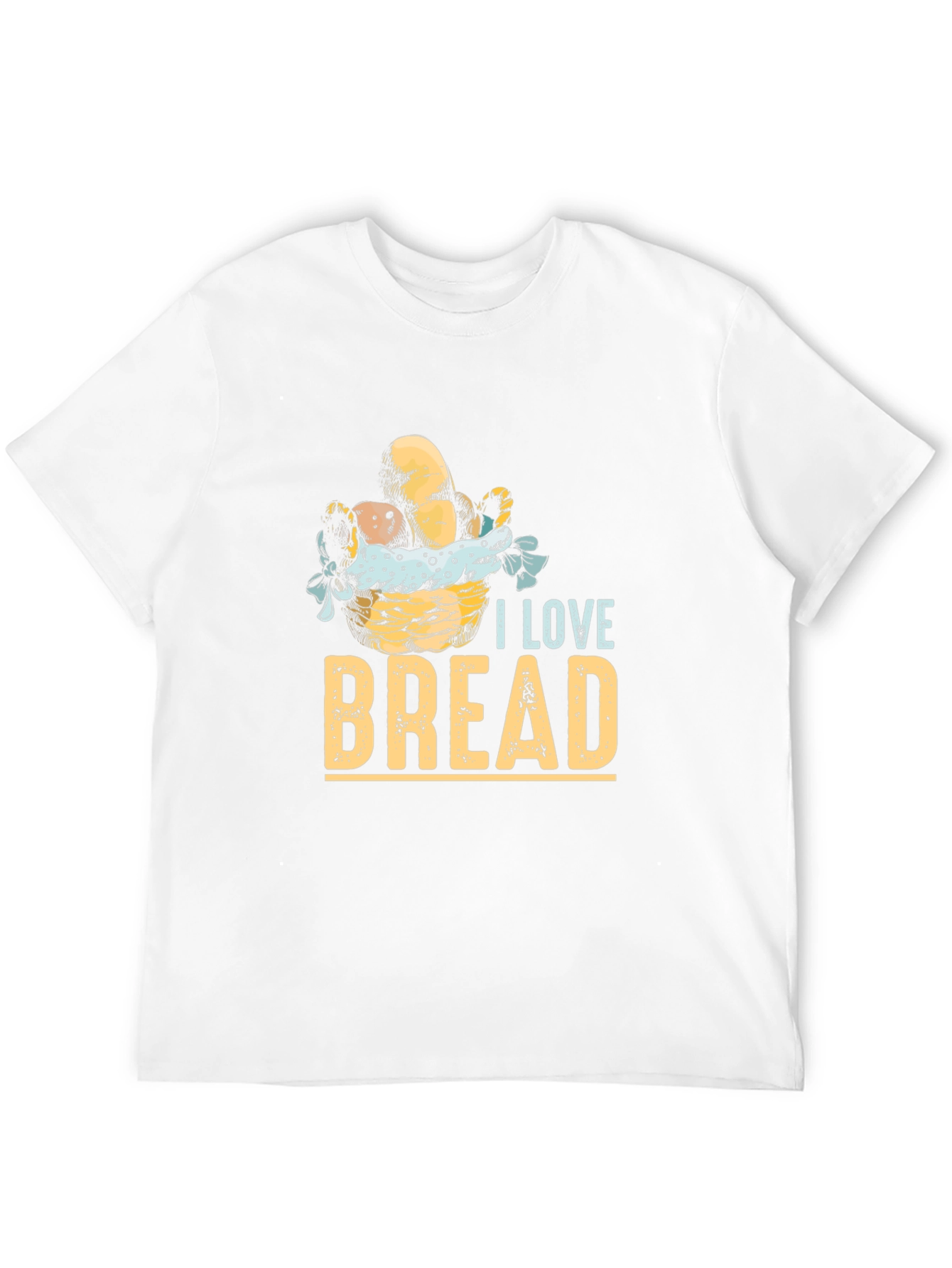 Black I Love Bread Graphic Tee - Unisex Casual T-Shirt view 12