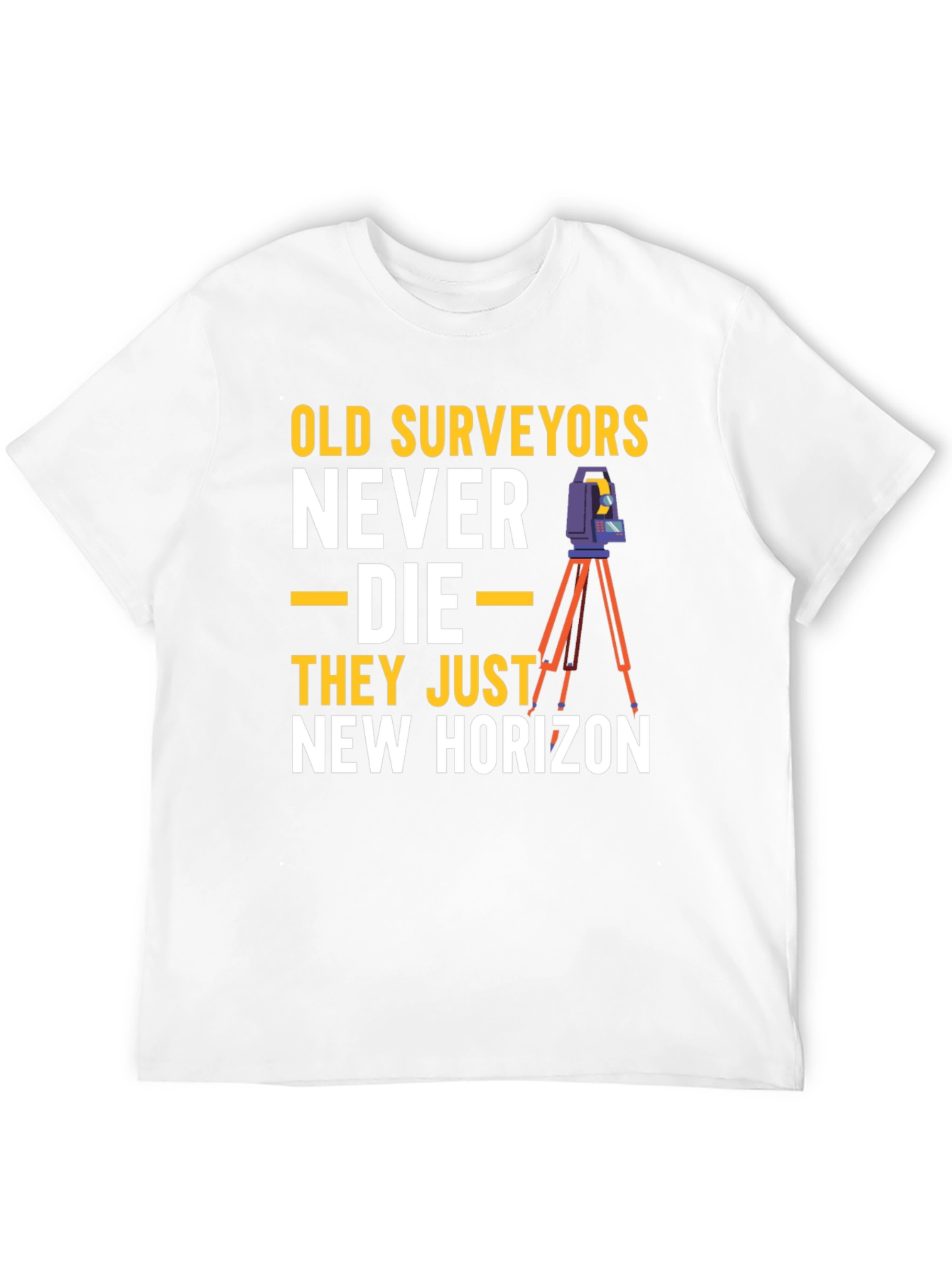 Black Old Surveyors New Horizon Graphic T-Shirt view 12
