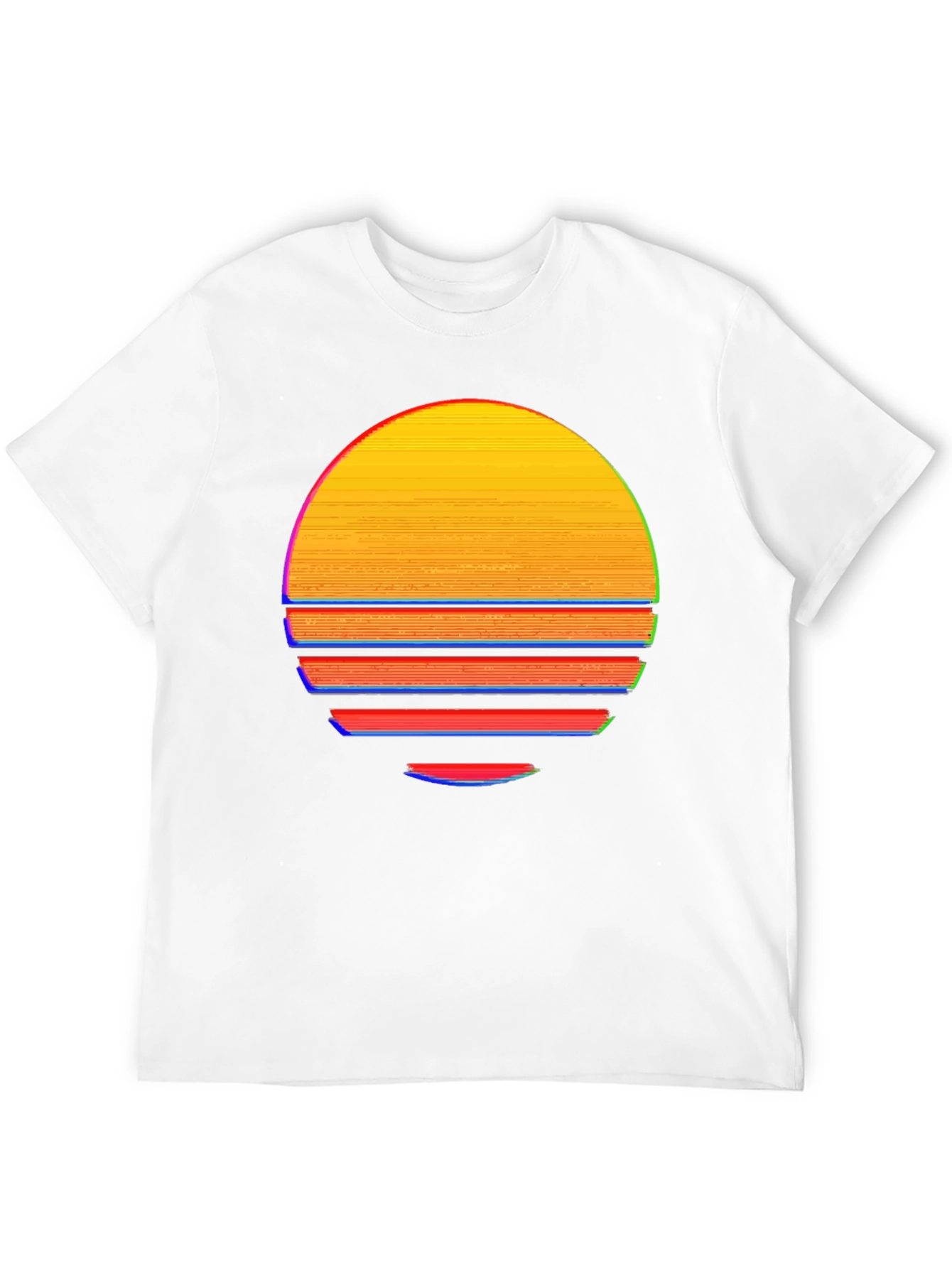 Black Retro Sunset Graphic T-Shirt - Black view 12