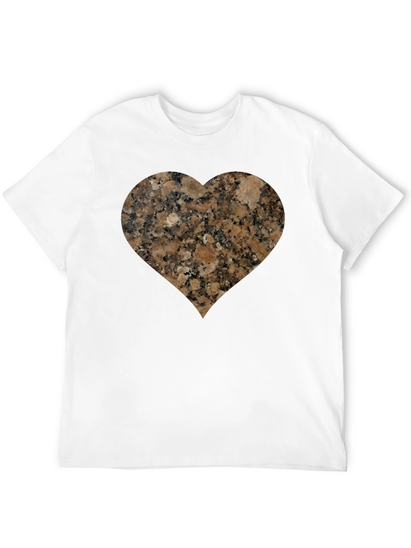Black Granite Heart Tee - Unique Graphic T-Shirt view 12