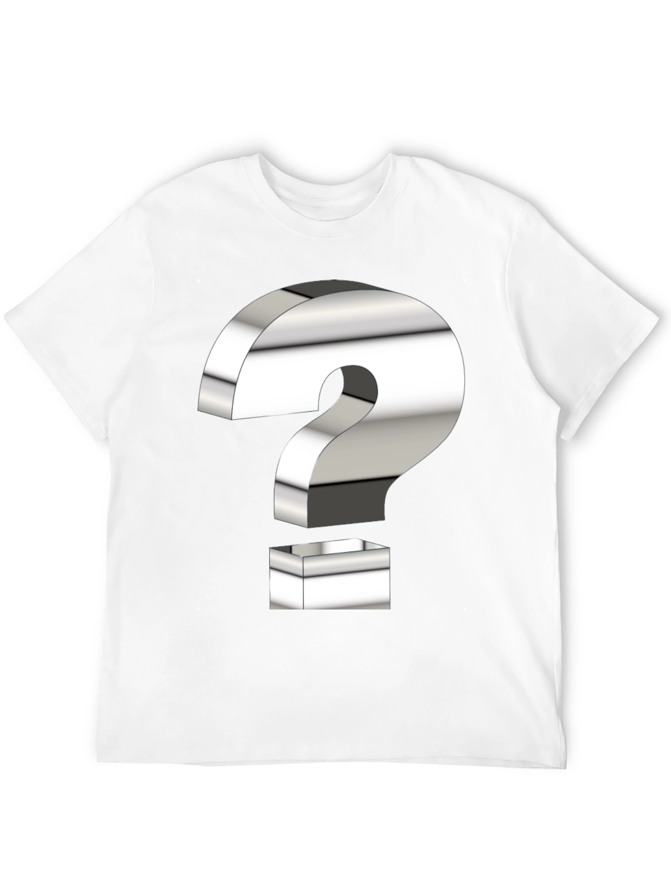 Black Question Mark Graphic T-Shirt view 12