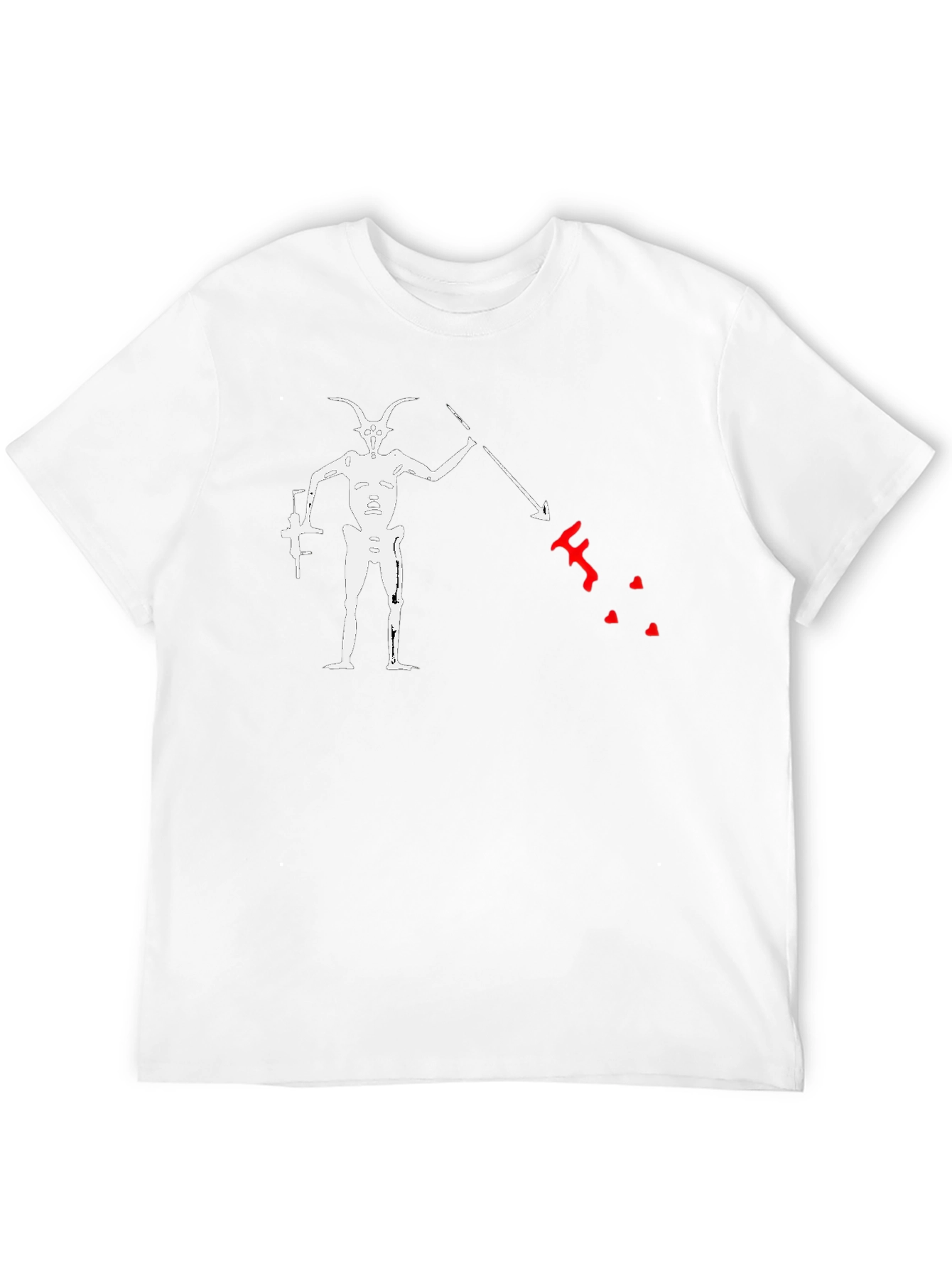 Blackbeard's Flag T-Shirt - Pirate Graphic Tee - 12