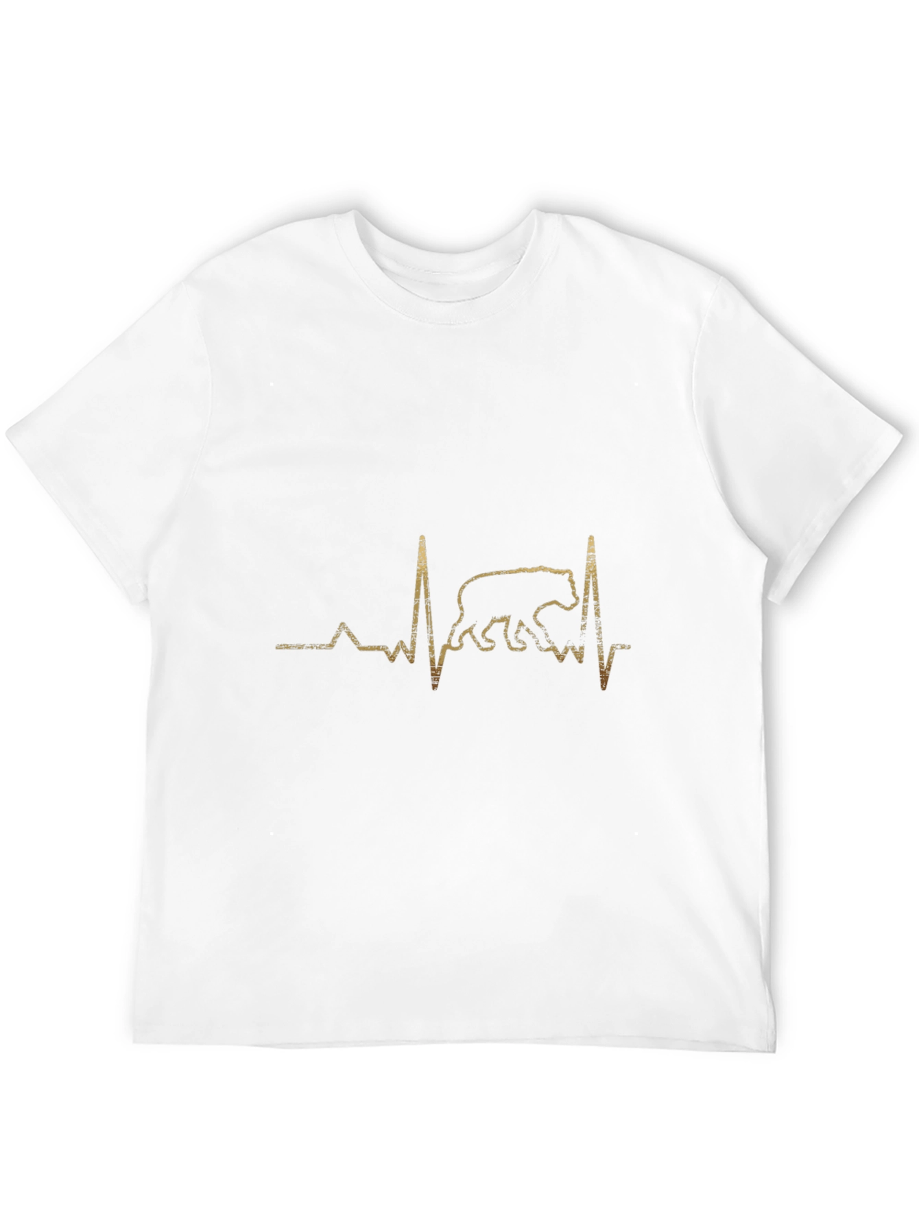 Black Bear Heartbeat Graphic Tee - Unique Design view 12