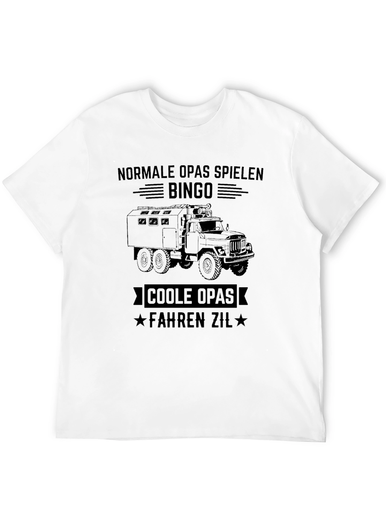 Black Cool Grandpas Drive Zil T-Shirt - Black view 12