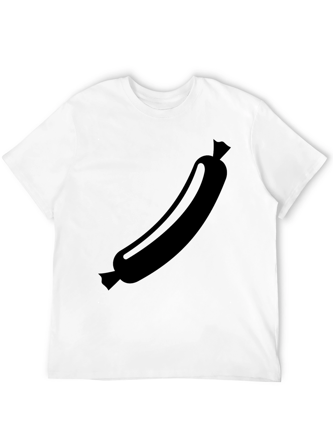 Black Black Sausage Graphic Tee - Funny Food Shirt view 12