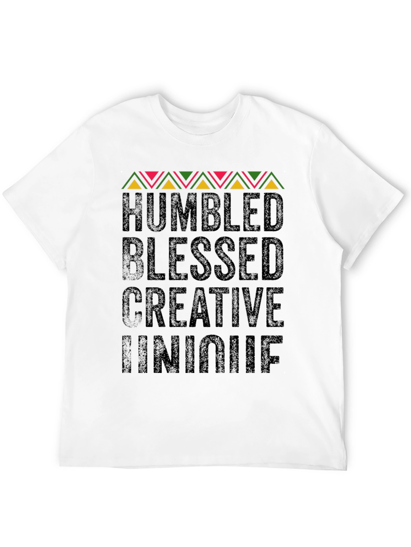 Black Humbled Blessed Creative Unique Black Graphic Tee view 12