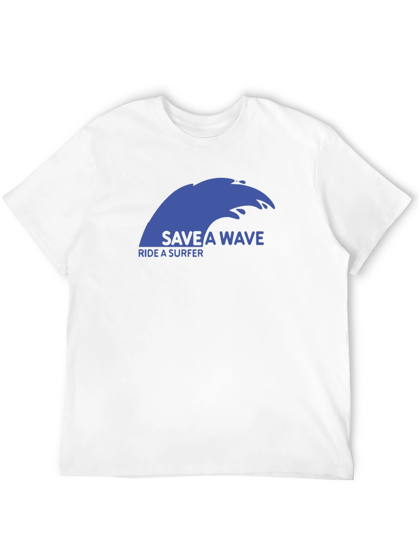 Black Save a Wave T-Shirt - Ride a Surfer! view 12