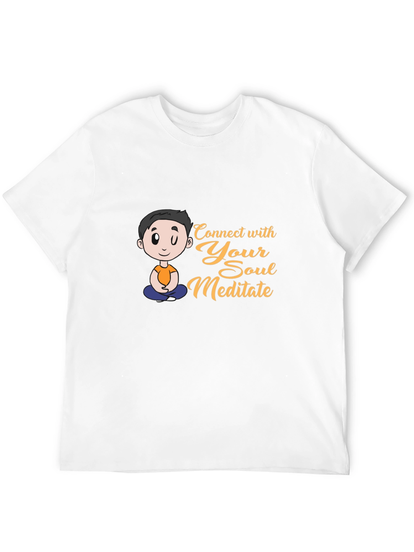 Black Meditate Soul T-Shirt view 12