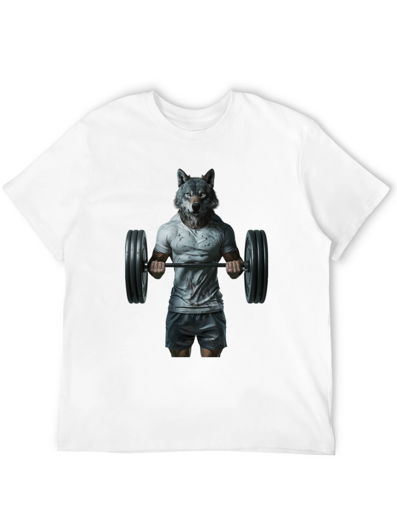 Black Wolf Gym T-Shirt - Animal Bodybuilding Tee view 12