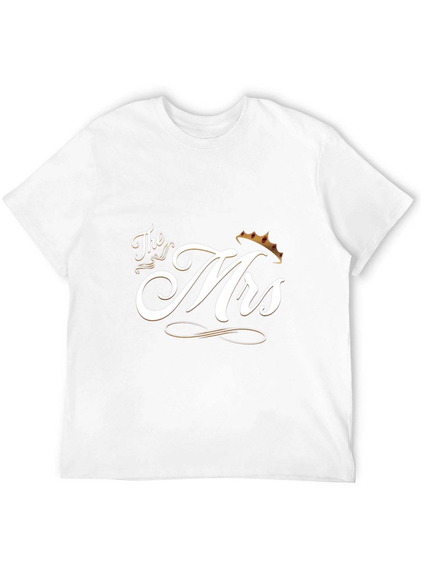 Black The Mrs. T-Shirt - Newlywed Gift view 12