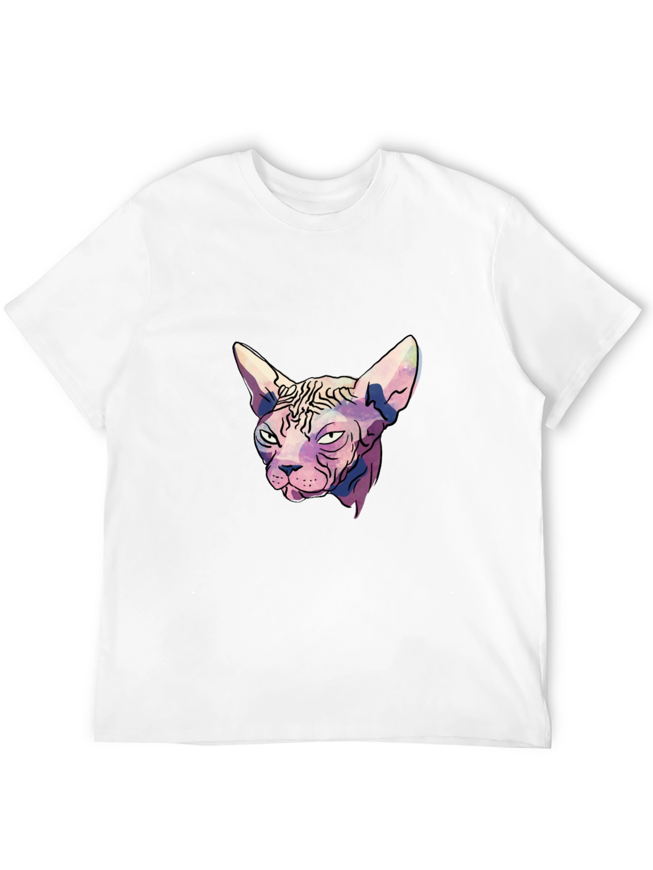 Black Sphynx Cat Graphic T-Shirt - Unique Design view 12