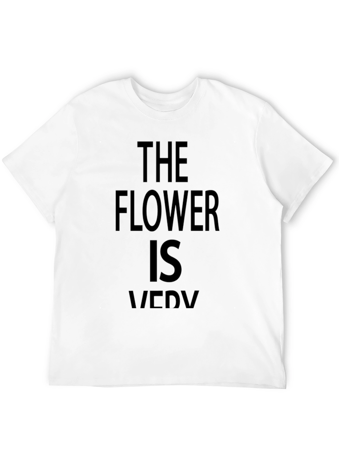 Black The Flower is Very Funny Black T-Shirt view 12