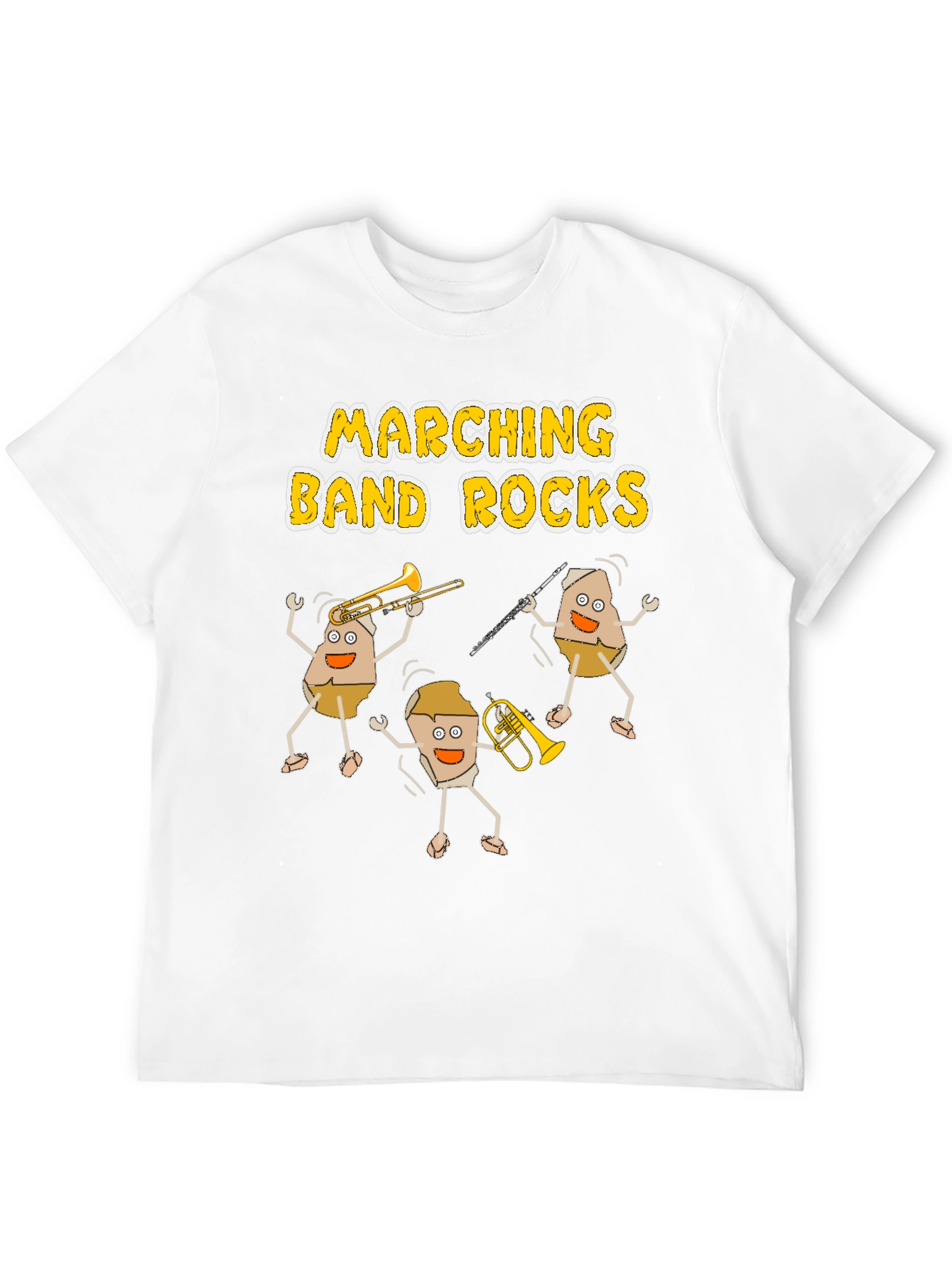 Black Marching Band Rocks Funny T-Shirt - Music Lover Tee view 12