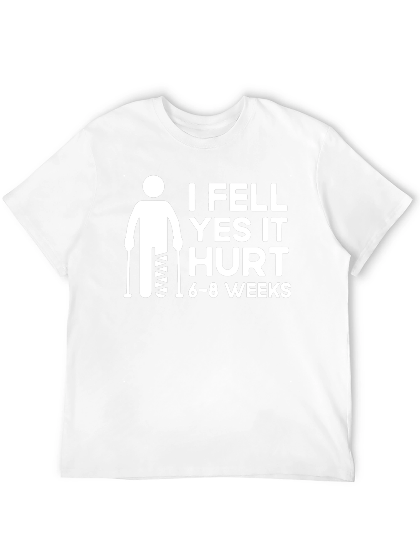 Black I Fell Yes It Hurt T-Shirt view 12