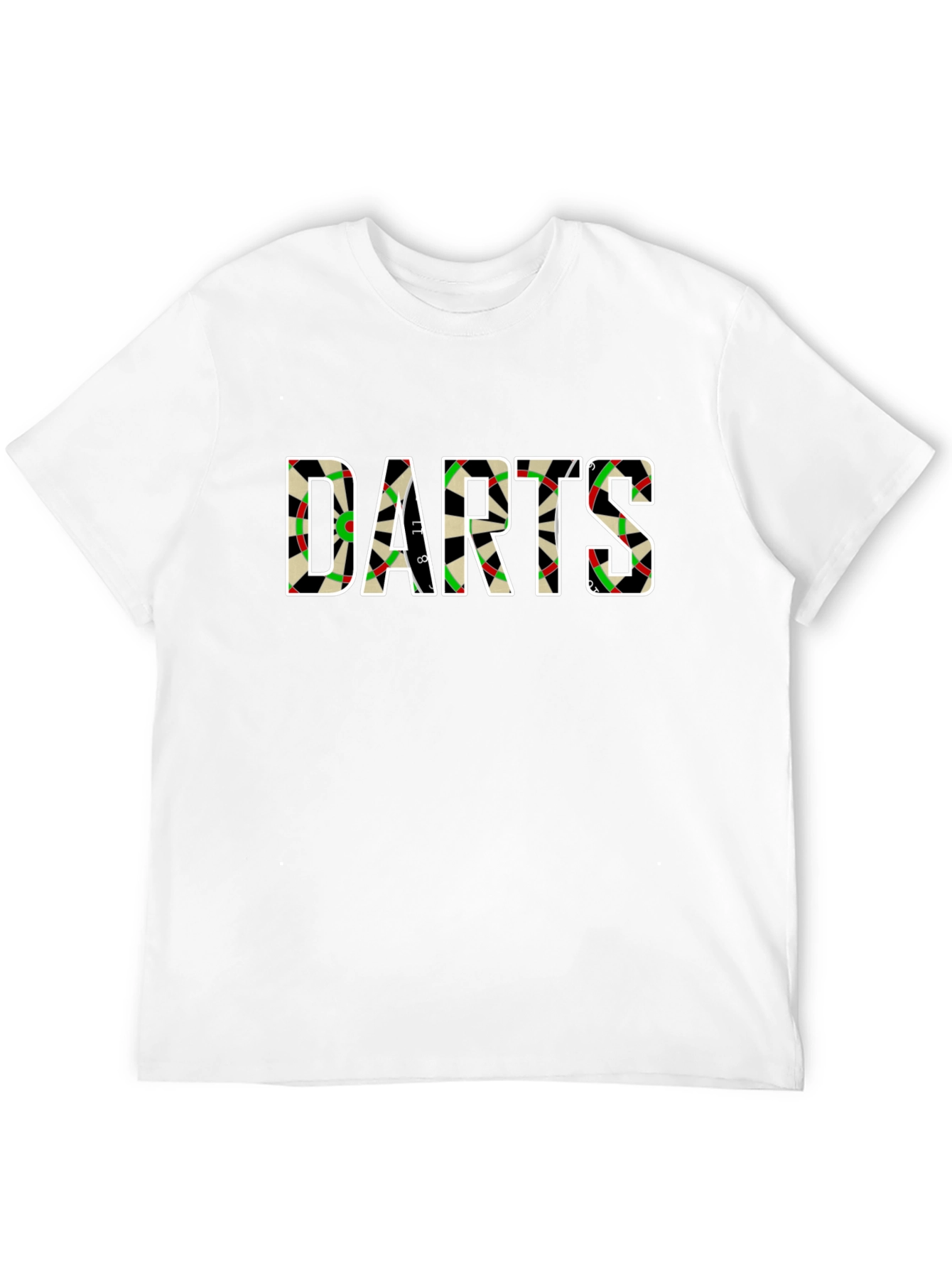Black Darts Board Graphic Tee - Stylish Darts Lover Shirt view 12