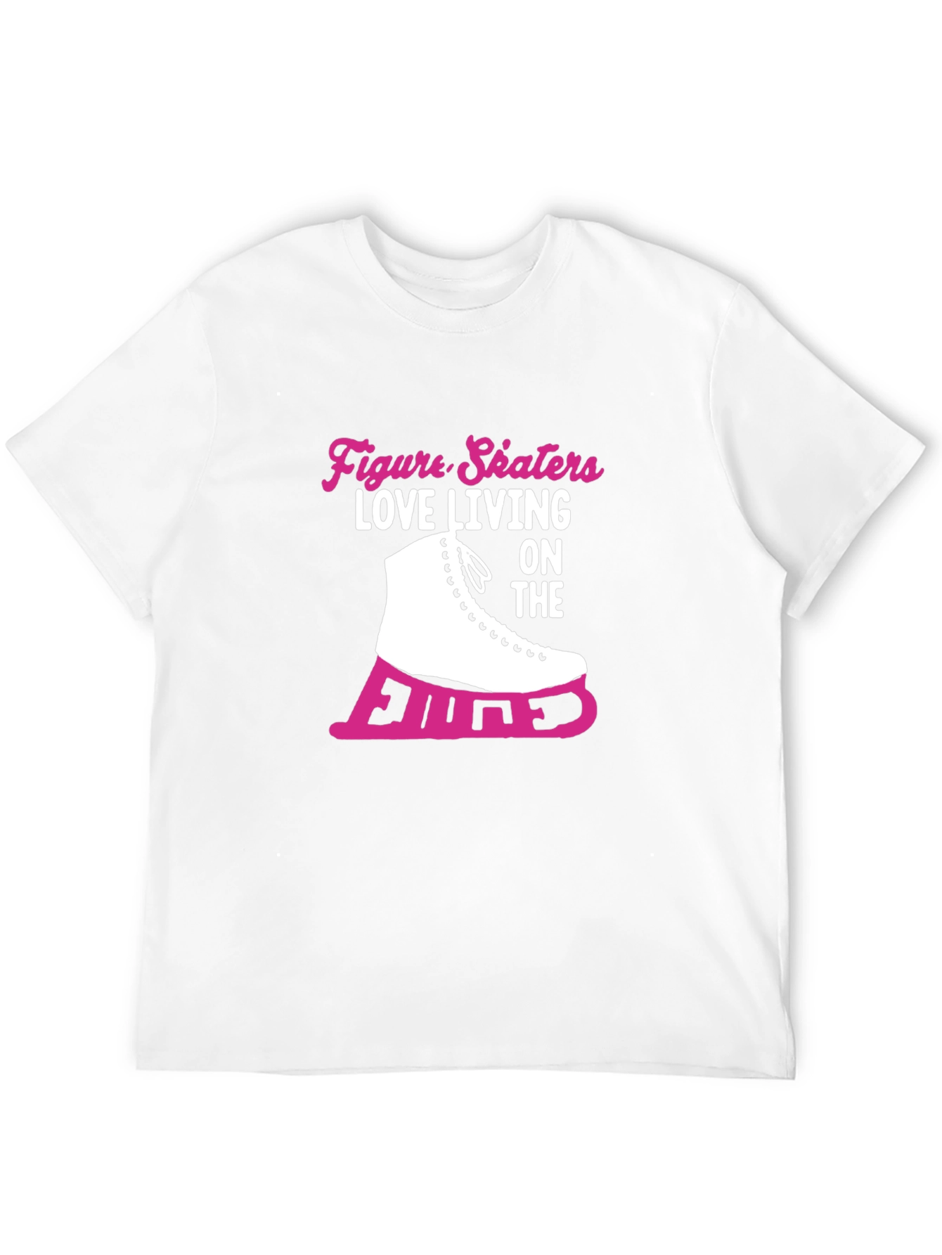 Black Figure Skaters Love Living on the Edge T-Shirt view 12