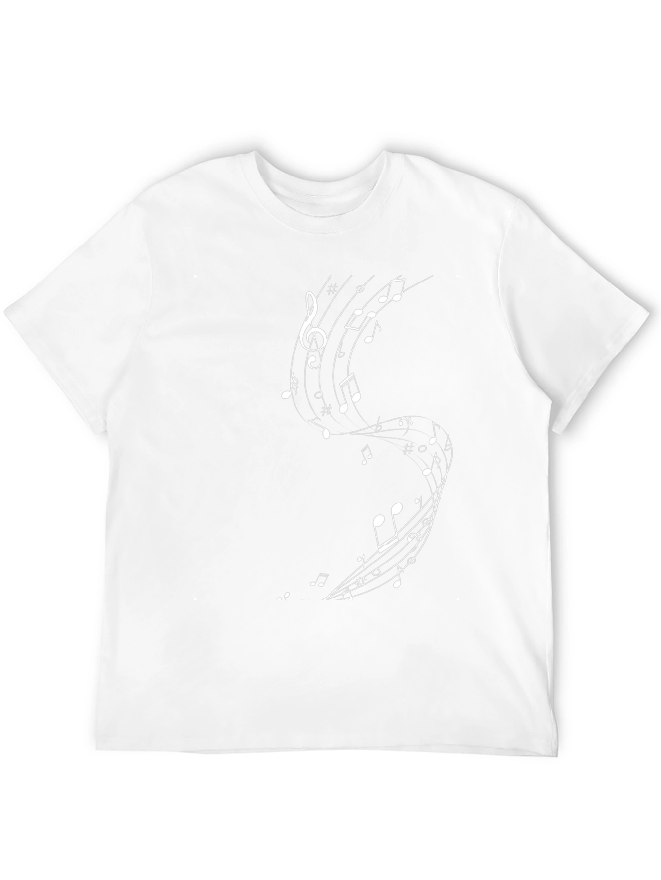 Black Musical Note Graphic Black T-Shirt view 12