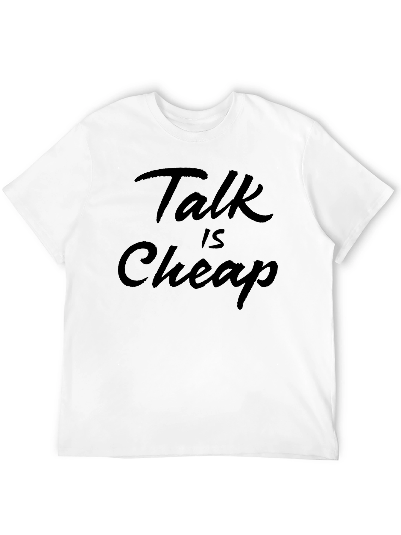 Black Talk is Cheap Black T-Shirt view 12