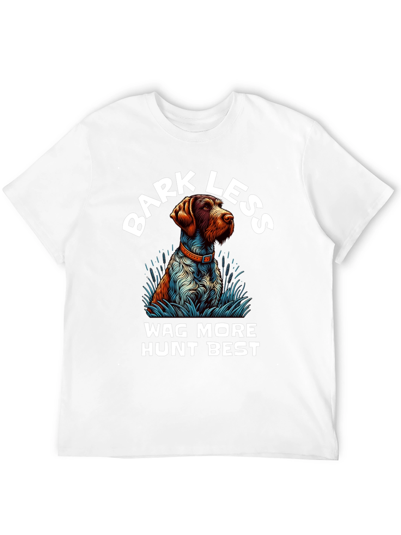 Black Bark Less Wag More Hunt Best Dog T-Shirt view 12