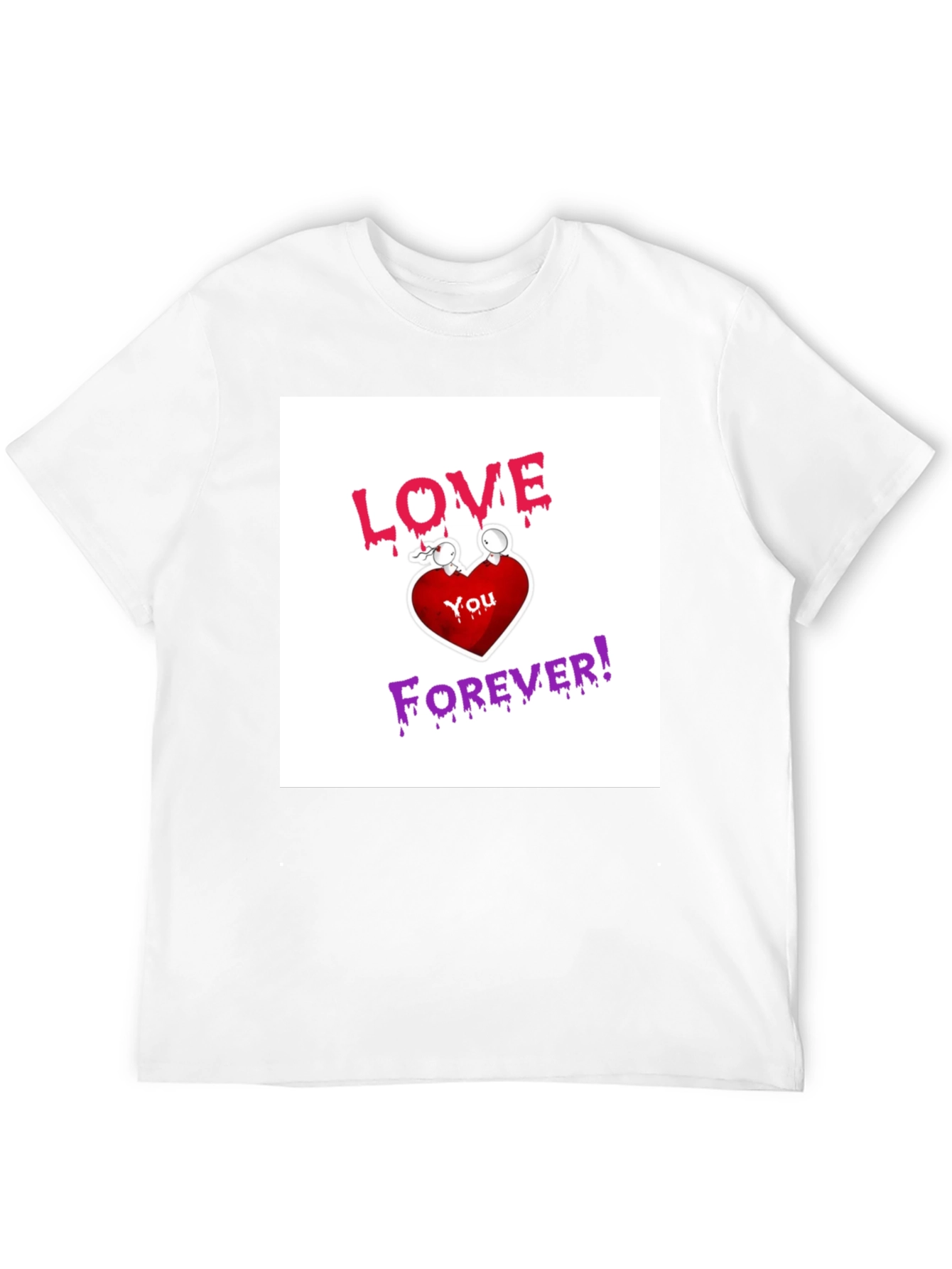 Black Love You Forever Graphic T-Shirt view 12