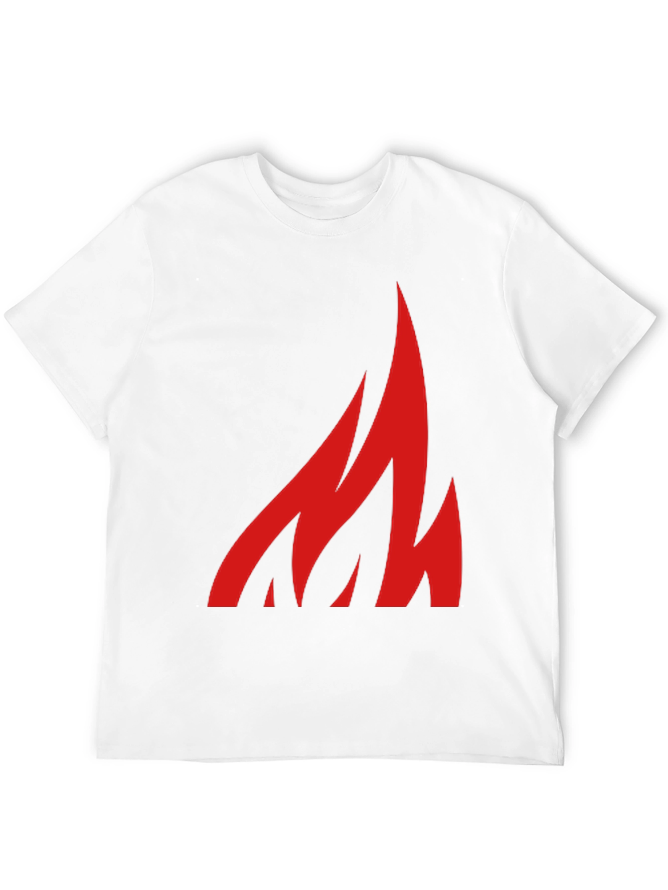 Black Bold Flame Graphic Tee - Black Cotton Casual Shirt view 12