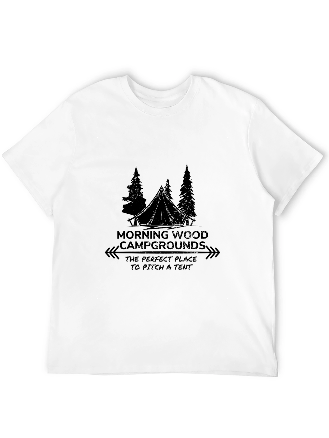 Black Morning Wood Campground Graphic Tee view 12