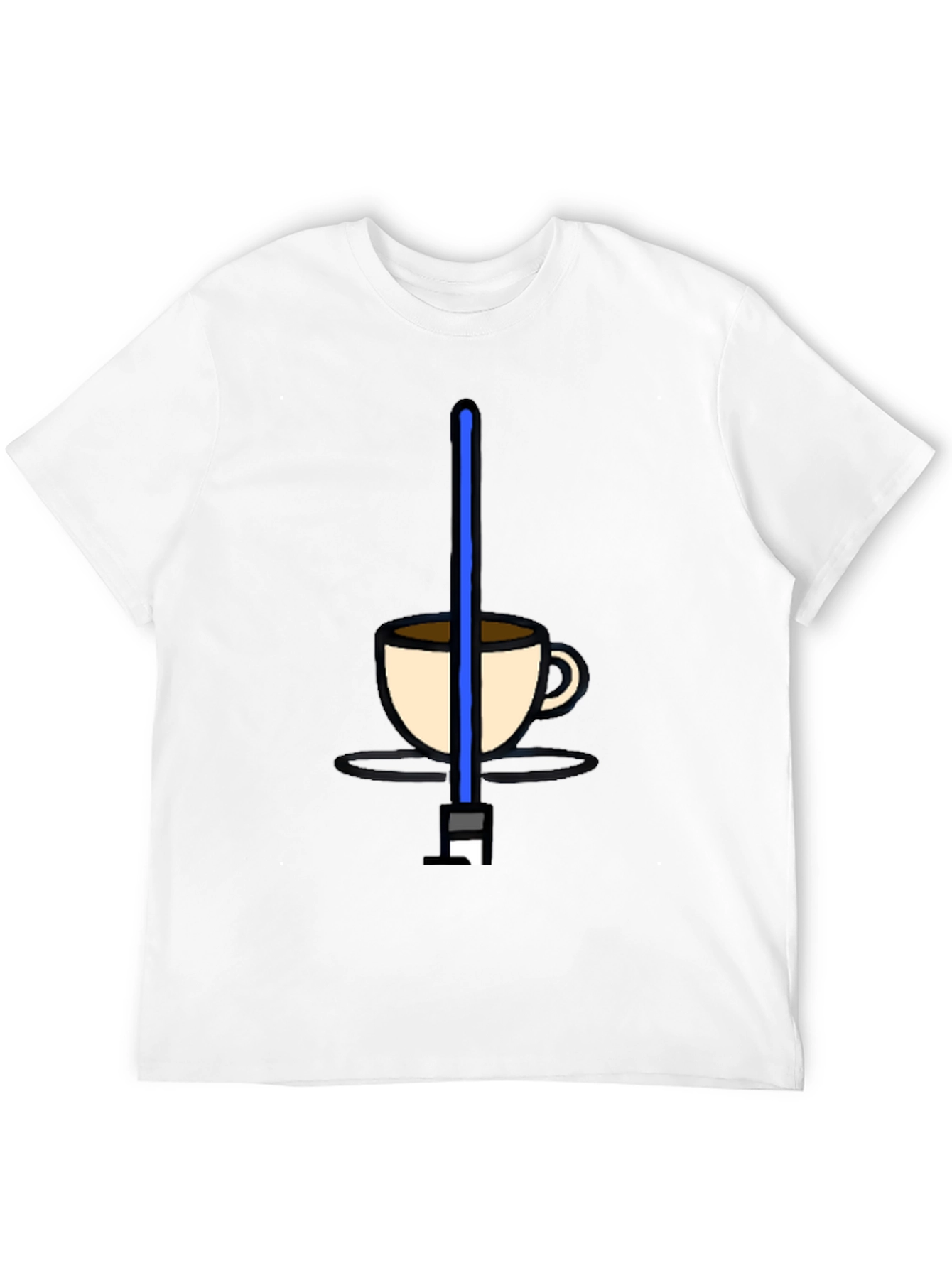 Black Star Wars Coffee T-Shirt - Funny Sci-Fi Tee view 12