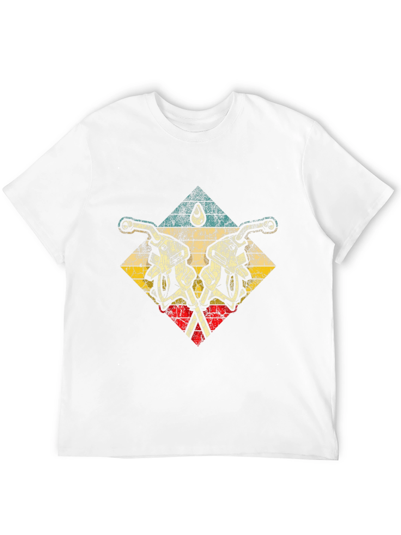 Black Retro Fuel Pump Graphic Tee view 12