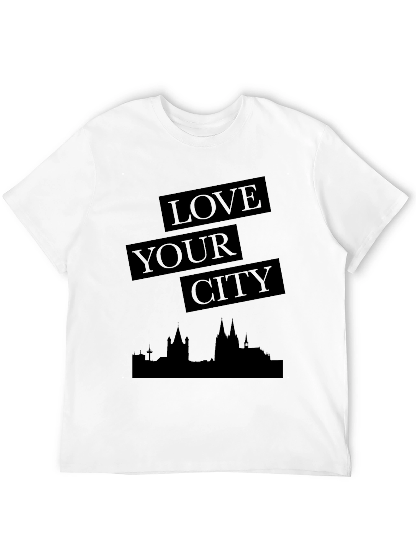Black Love Your City Black Graphic Tee - Stylish Urban Design view 12