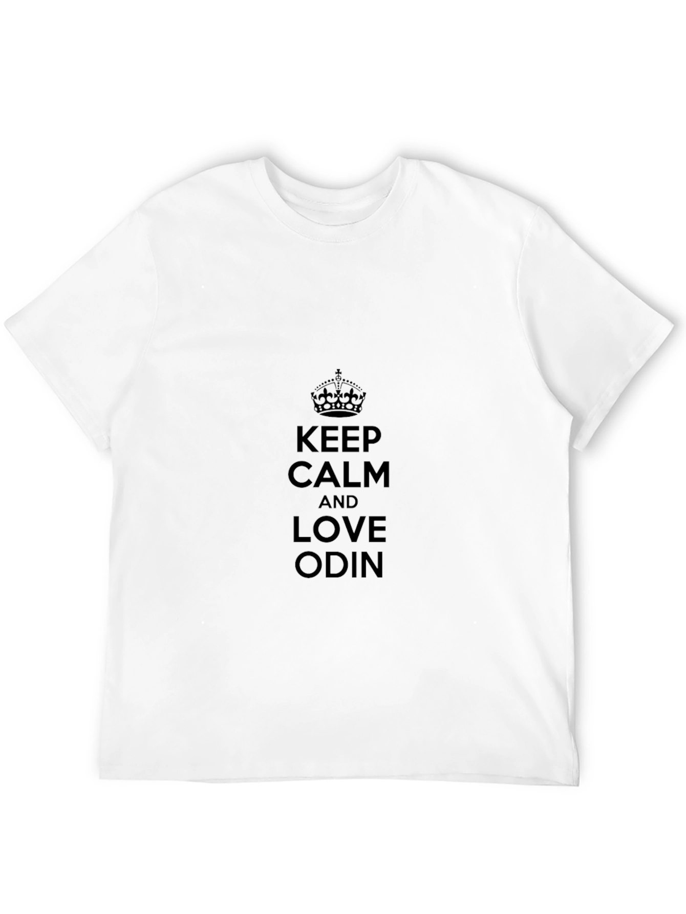 Black Keep Calm and Love Odin Black T-Shirt view 12