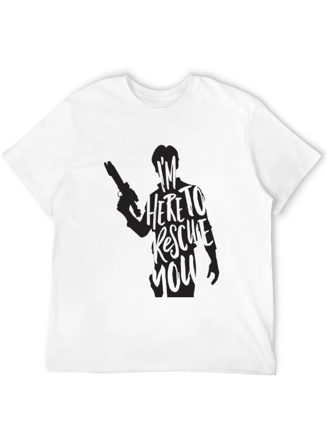 Black I'm Here To Rescue You Graphic T-Shirt view 12