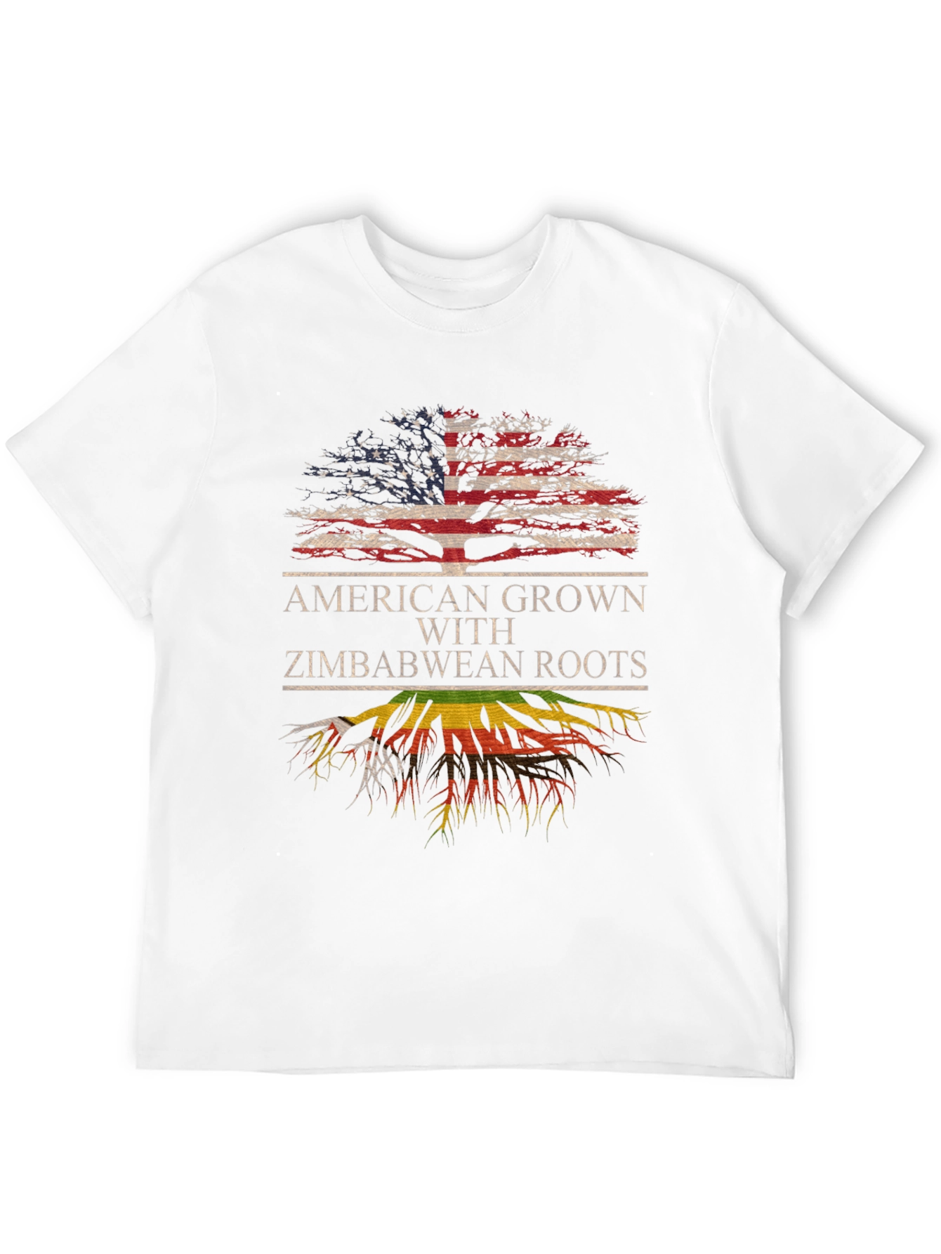 American Grown Zimbabwean Roots Graphic Tee - 12