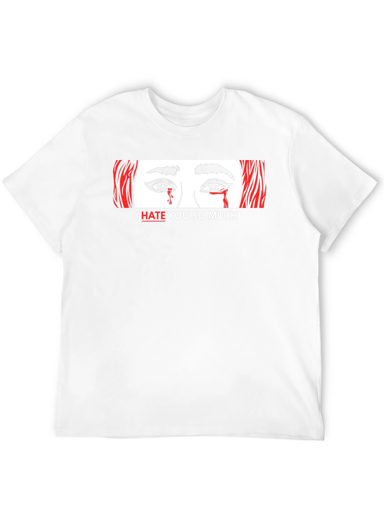 Black I Hate You So Much Graphic Tee view 12