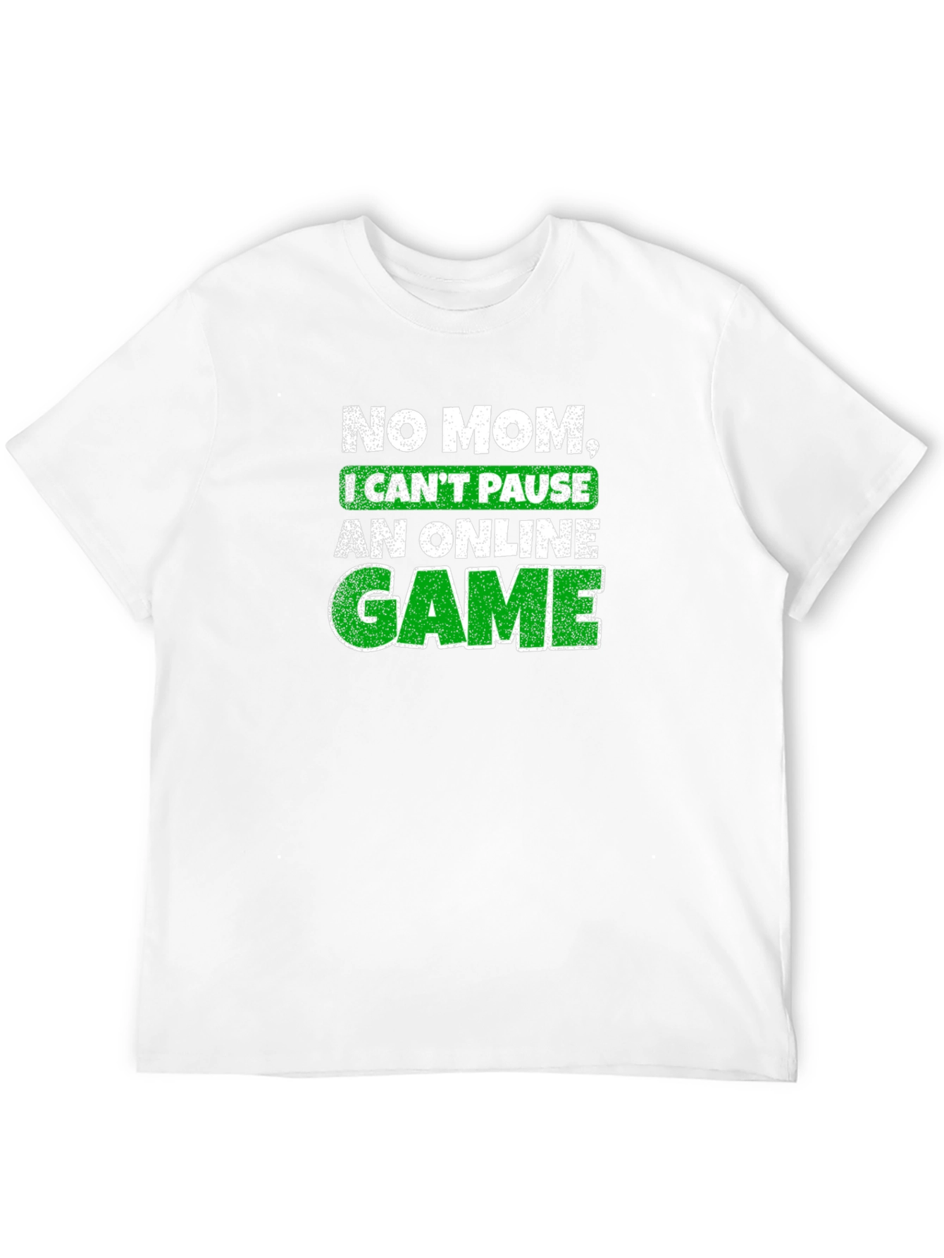 Black Gamer T-Shirt - No Mom, I Can't Pause! view 12