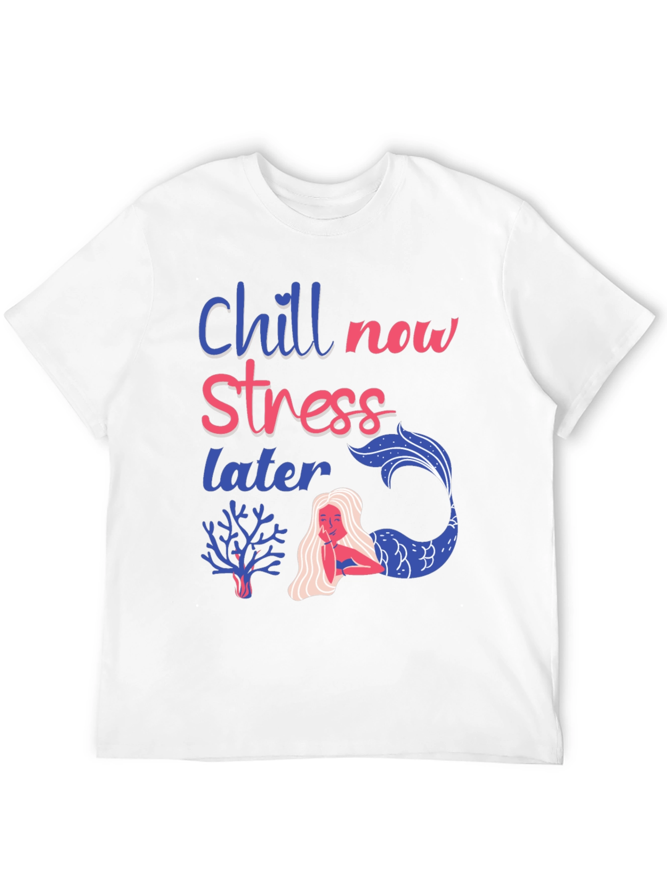 Black Chill Now Stress Later T-Shirt view 12