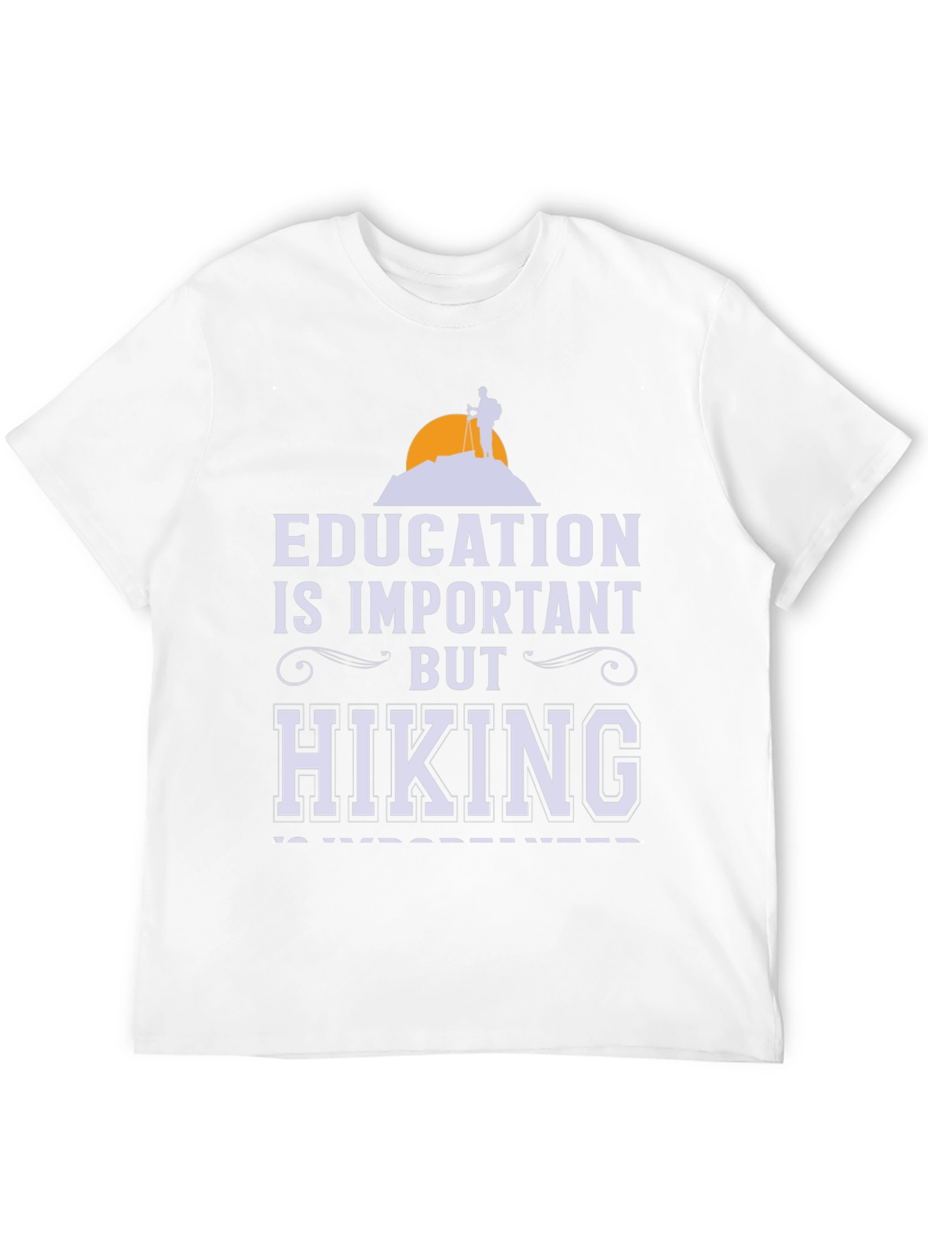 Black Education vs Hiking Graphic Tee view 12