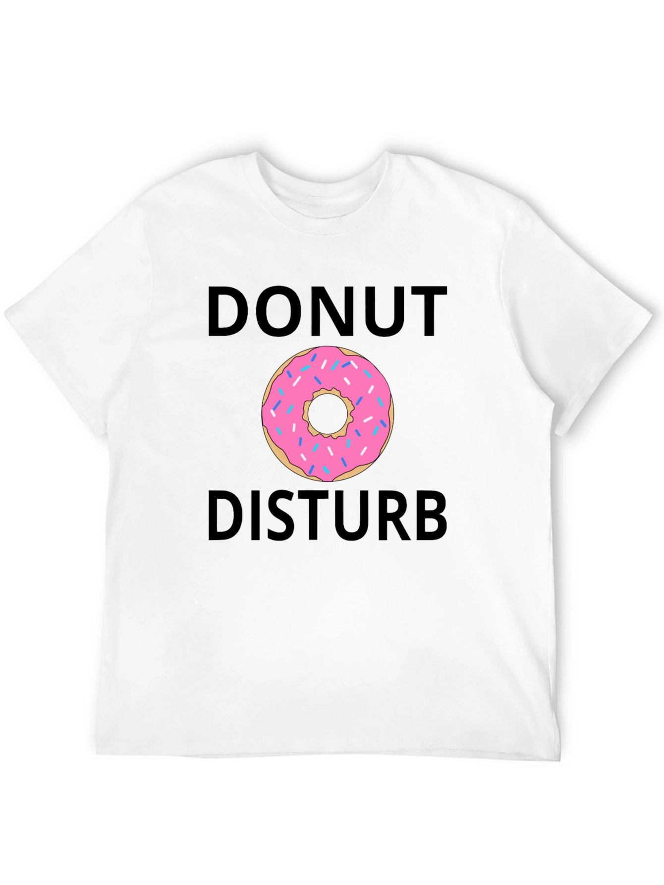 Black Donut Disturb T-Shirt - Funny Graphic Tee view 12