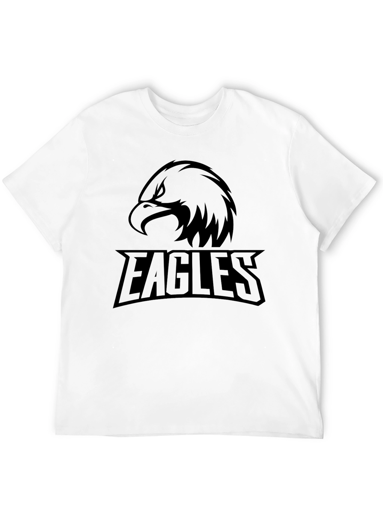 Black Men's Black Eagles Graphic T-Shirt view 12